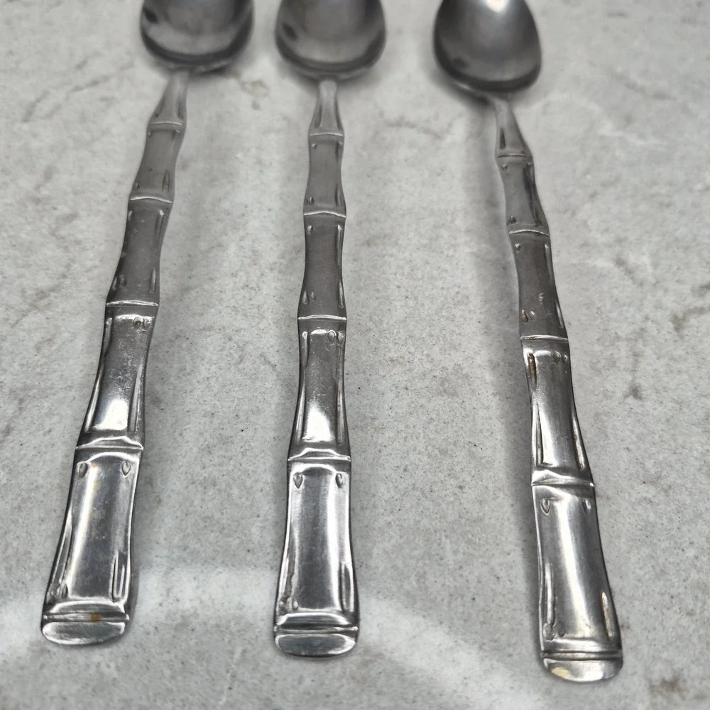 3 Northland Japan‎ Stainless Steel Bamboo Spoons